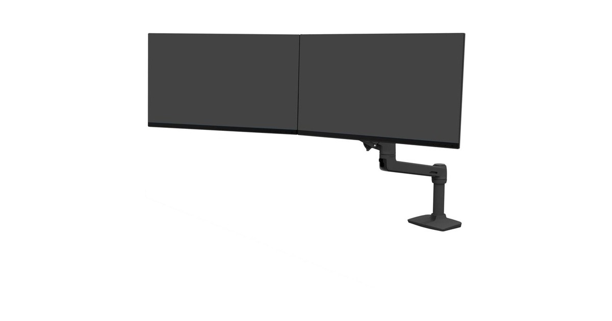 Ergotron LX Dual Direct Monitor Arm, Monitorhalterung(schwarz)