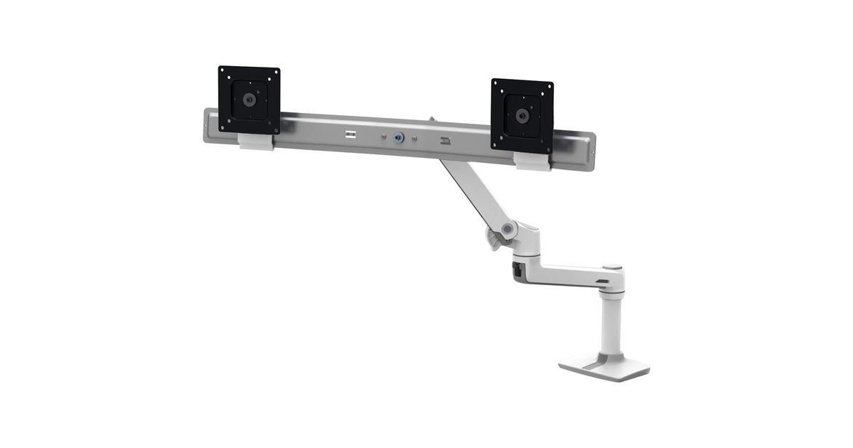 Ergotron LX Dual Direkt, Monitorhalterung(weiß) Ergotron LX Dual Direkt, Monitorhalterung(weiß)