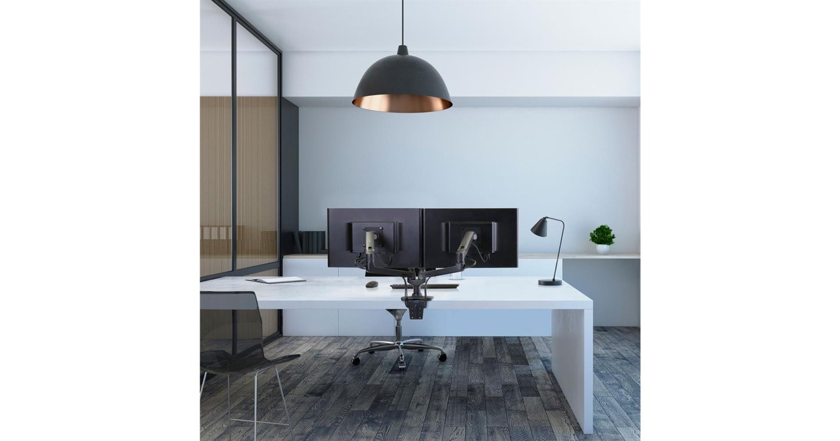 Ergotron LX Dual Monitor Arm, Monitorhalterung(schwarz)