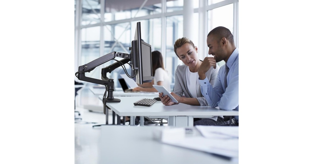 Ergotron LX Dual Monitor Arm, Monitorhalterung(schwarz)