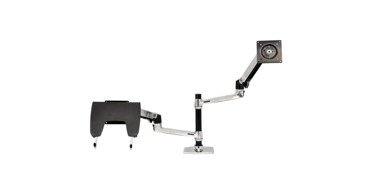 Ergotron LX Dual Monitor Arm, Monitorhalterung(silber)
