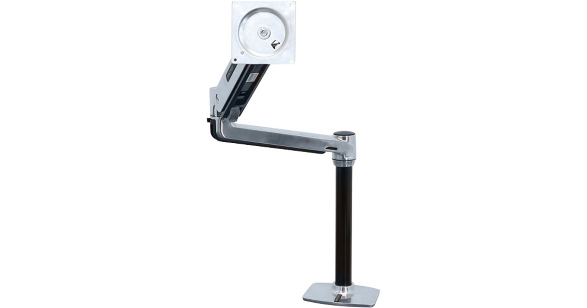 Ergotron LX HD Sitz-Steh-Tischmontage-LCD-Arm, Monitorhalterung(silber/schwarz)
