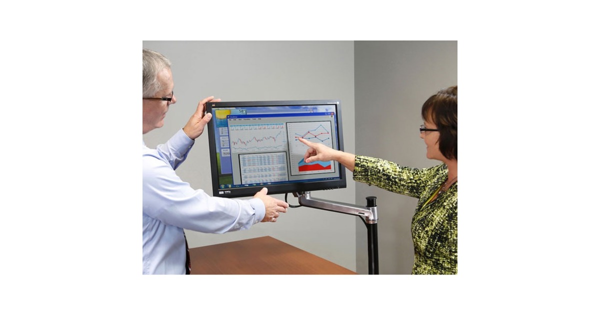 Ergotron LX HD Sitz-Steh-Tischmontage-LCD-Arm, Monitorhalterung(silber/schwarz)