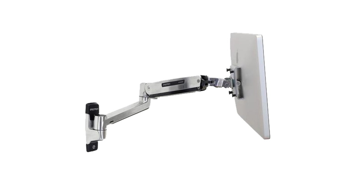 Ergotron LX HD Steh-Sitz-Arm für Wandmontage, Wandhalterung(aluminium)