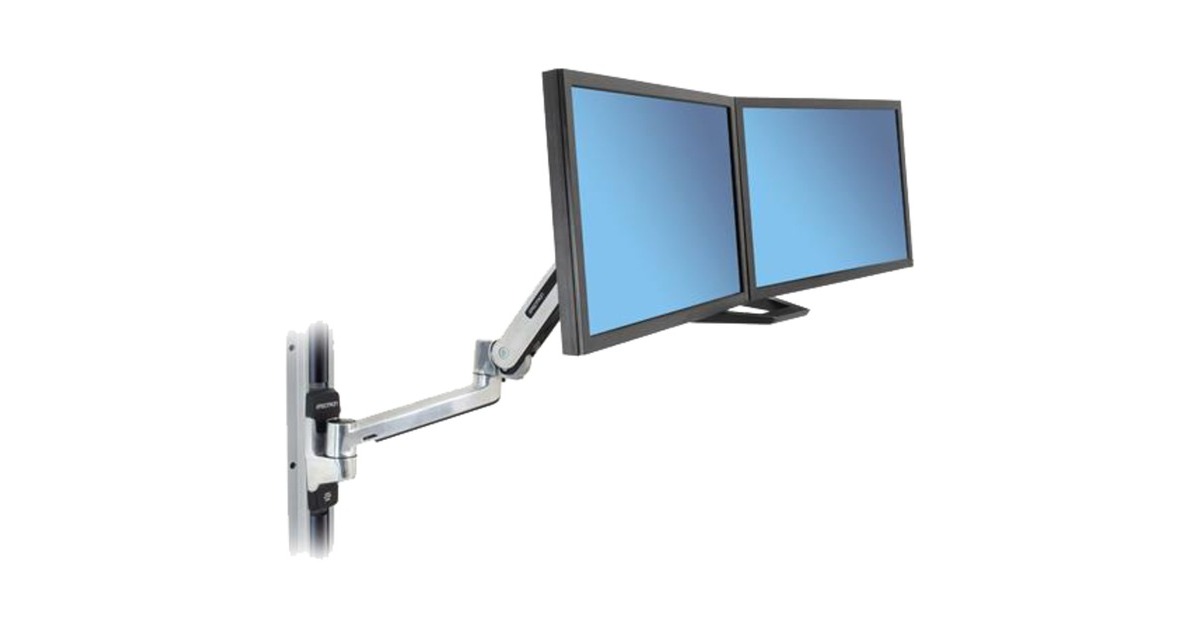 Ergotron LX HD Steh-Sitz-Arm für Wandmontage, Wandhalterung(aluminium)