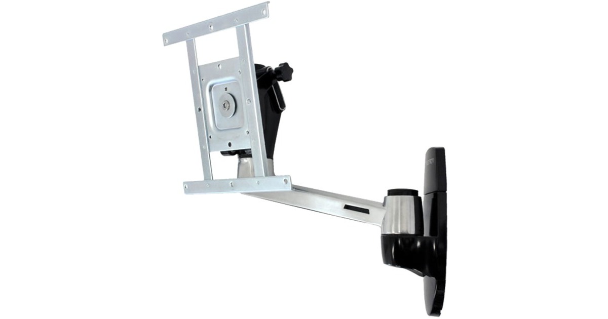 Ergotron LX HD Wallmount Swing Arm, Wandhalterung(silber/schwarz, Schwenkarm für Wandmontage)