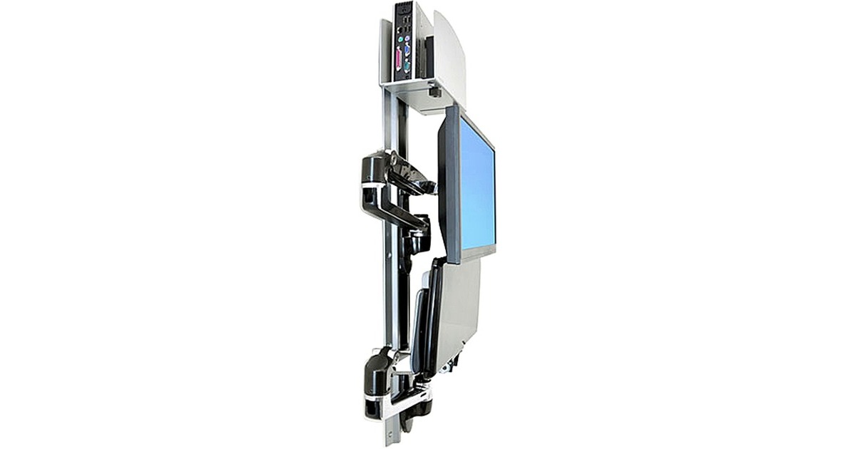Ergotron LX Kombisystem Wandmontage, Wandhalterung(silber/schwarz)