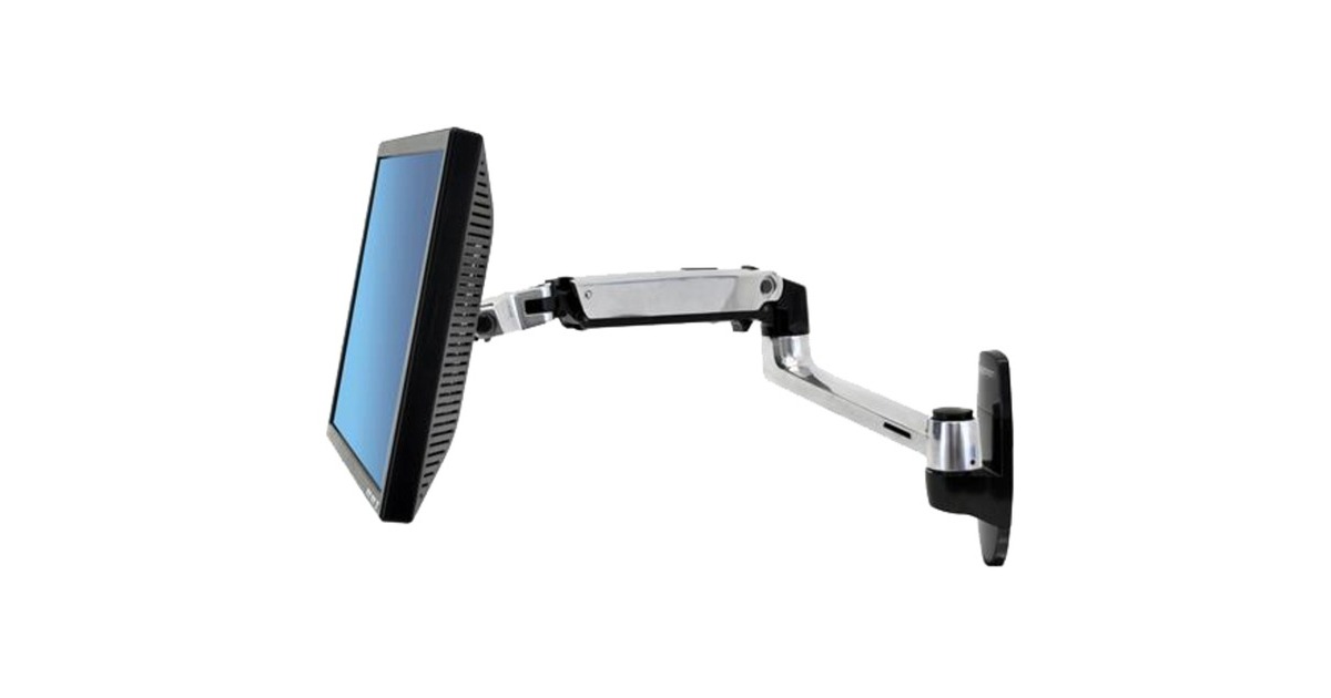 Ergotron LX LCD Arm für Wandmontage, Wandhalterung(silber)
