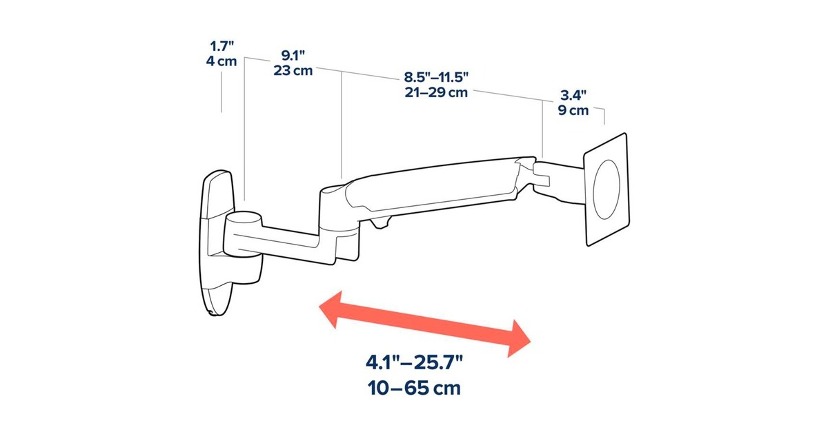 Ergotron LX Monitor Arm, Monitorhalterung(schwarz)