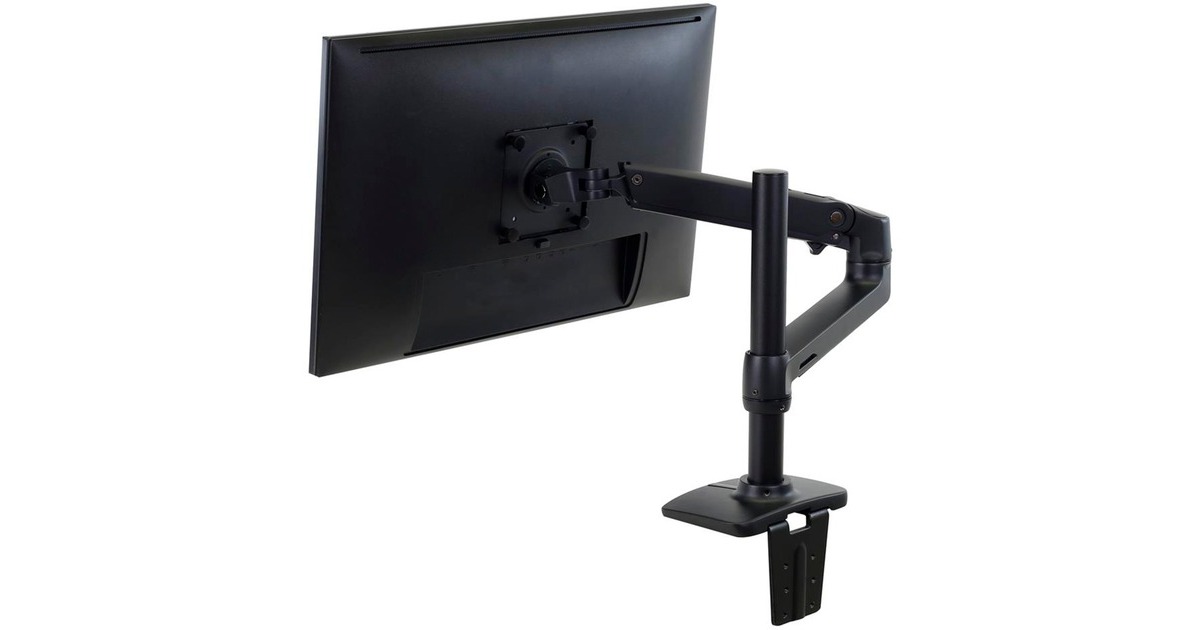 Ergotron LX Monitor Arm mit hoher Säule, Monitorhalterung(schwarz)