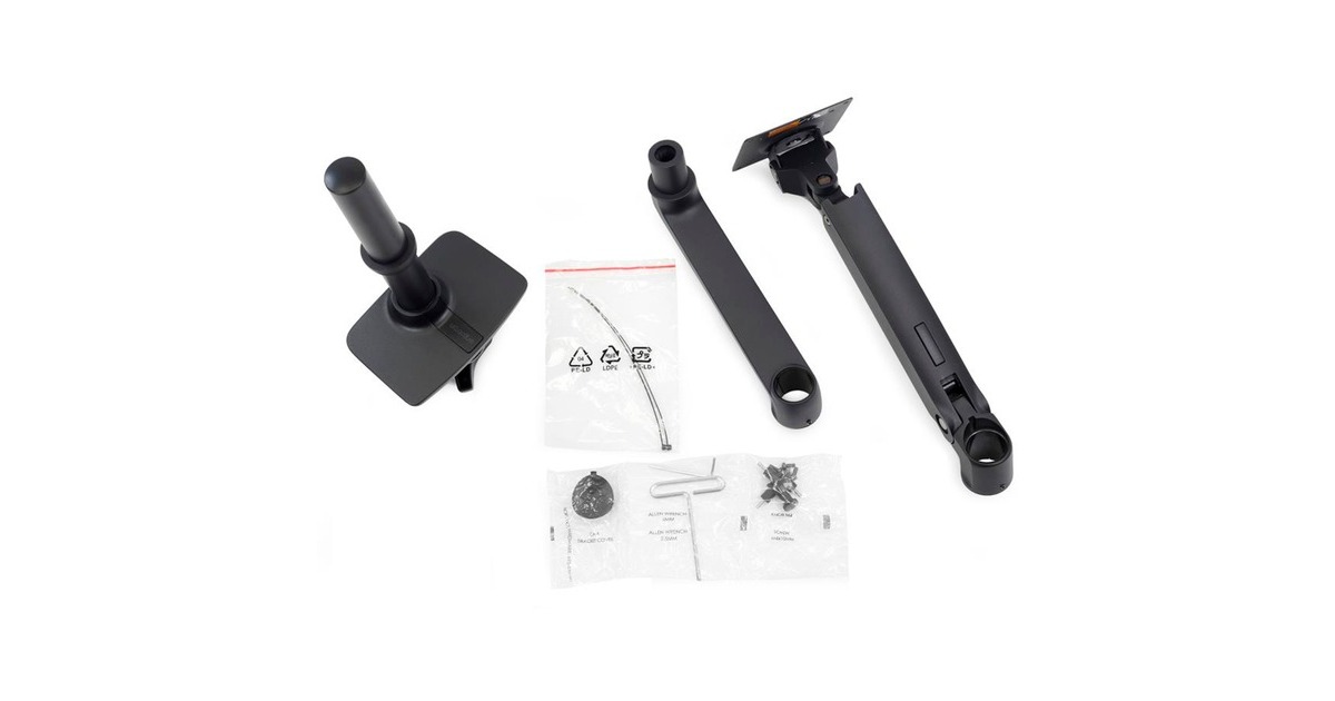 Ergotron LX Monitor Arm mit hoher Säule, Monitorhalterung(schwarz)