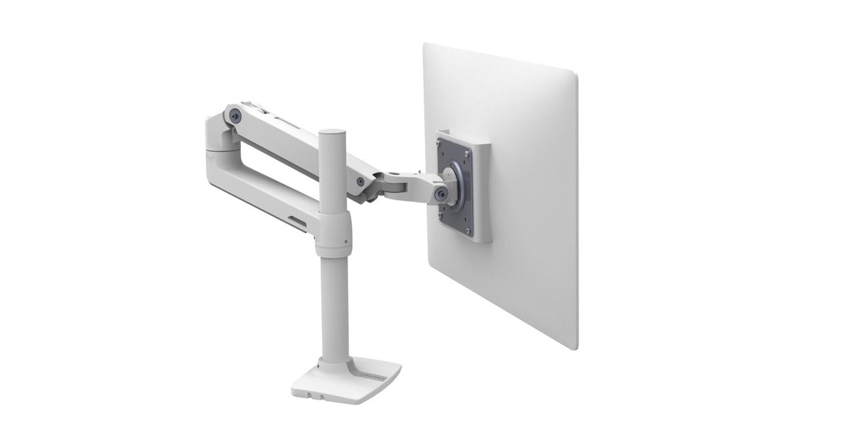 Ergotron LX Monitor Arm mit hoher Säule, Monitorhalterung(weiß)