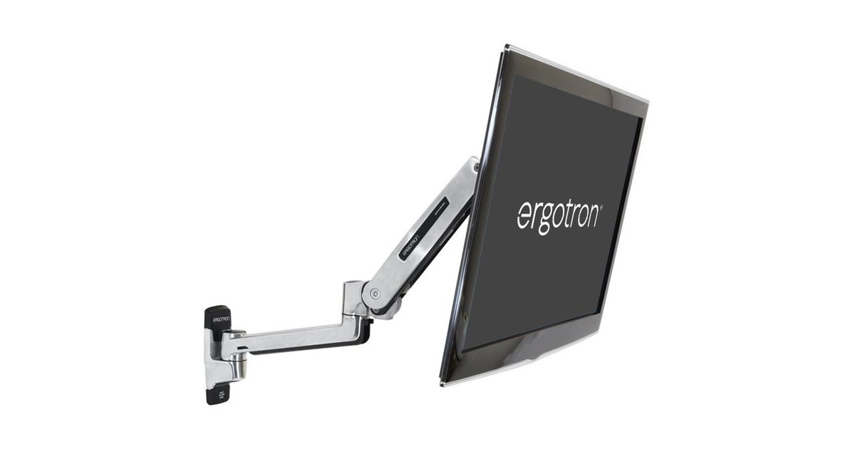 Ergotron LX Steh-Sitz Monitor Arm, Monitorhalterung(silber)