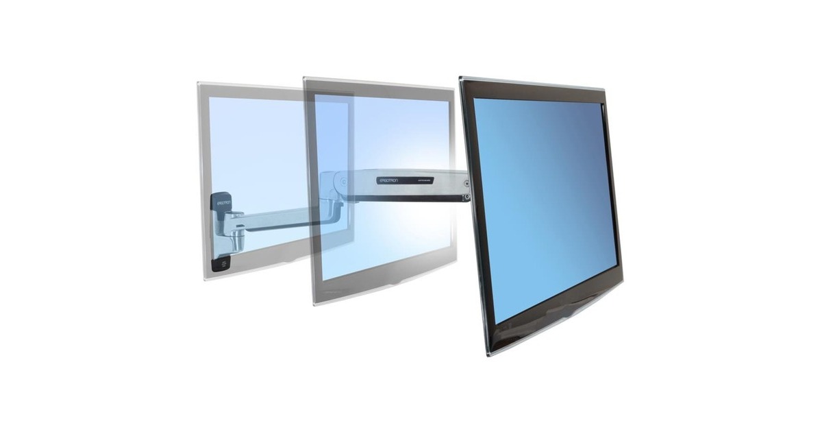 Ergotron LX Steh-Sitz Monitor Arm, Monitorhalterung(silber)
