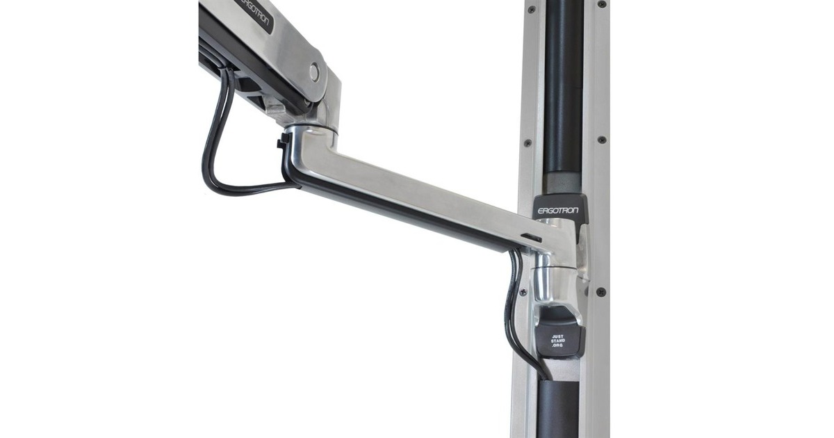 Ergotron LX Steh-Sitz Monitor Arm, Monitorhalterung(silber)