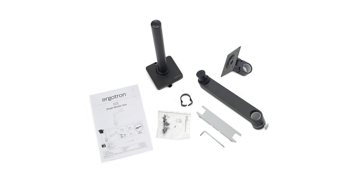 Ergotron NX Monitor Arm, Monitorhalterung(schwarz (matt))