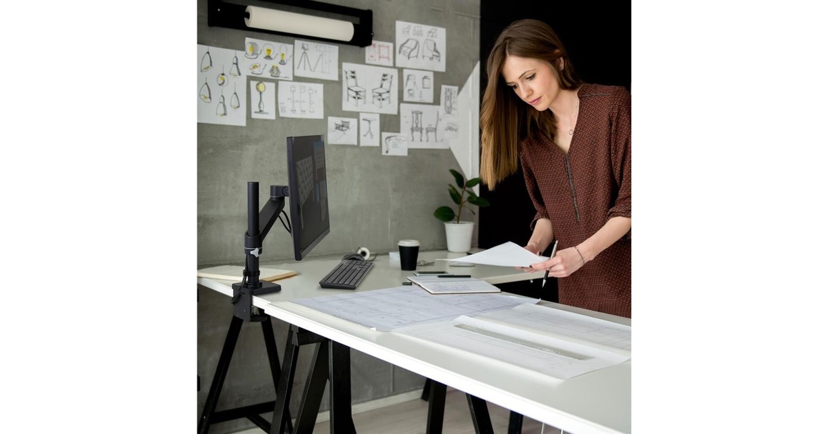 Ergotron NX Monitor Arm, Monitorhalterung(schwarz (matt))