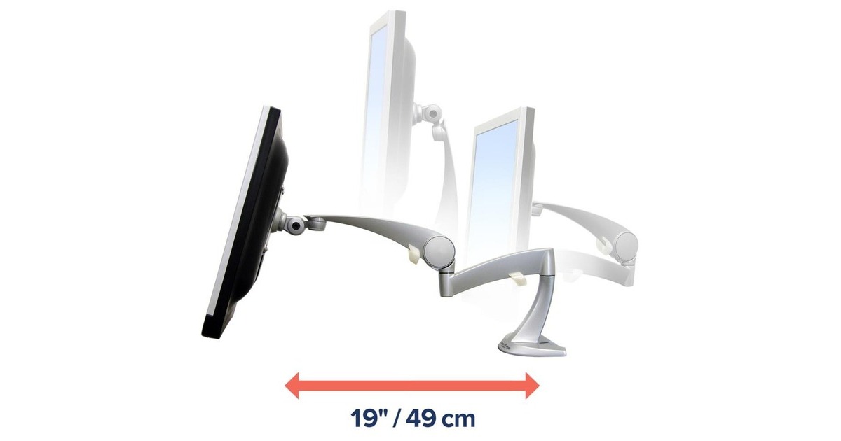 Ergotron Neo-Flex Monitor Arm, Monitorhalterung(silber)