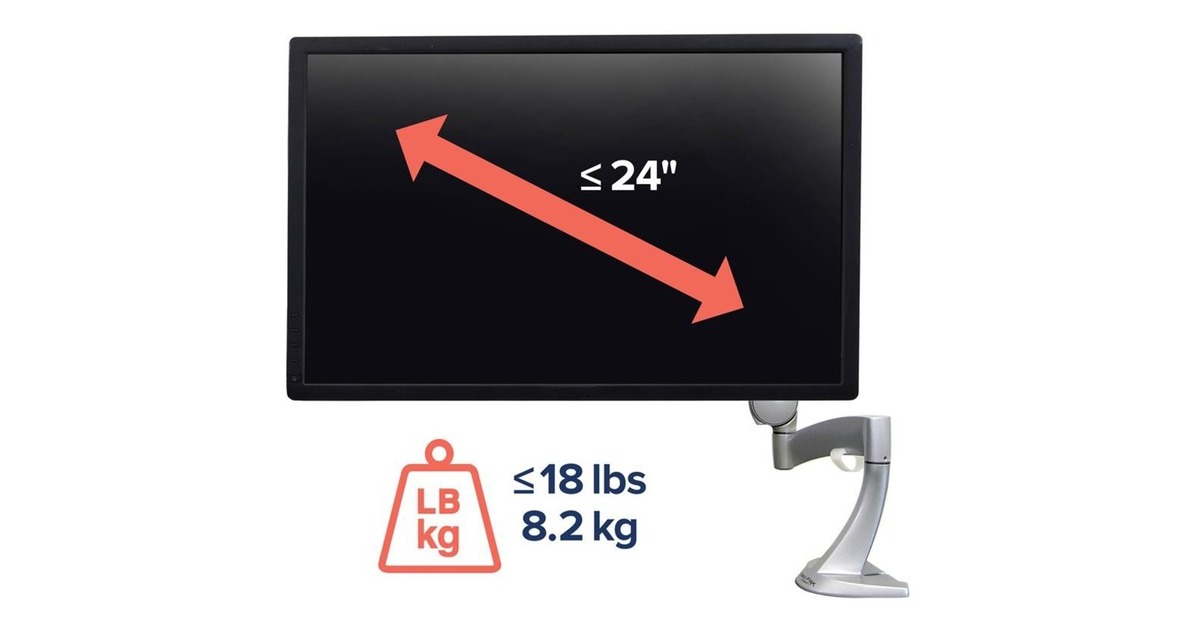 Ergotron Neo-Flex Monitor Arm, Monitorhalterung(silber)