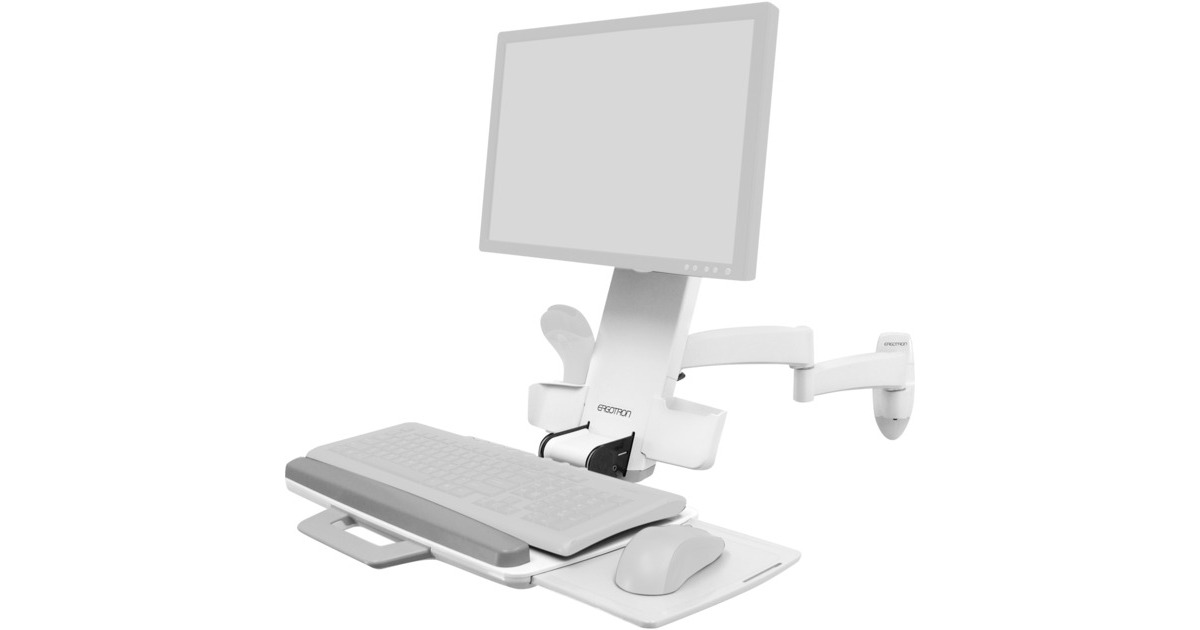 Ergotron Serie 200 Kombiarm, Wandhalterung(weiß)