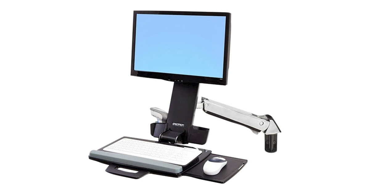 Ergotron StyleView Sit-Stand Combo Arm, Halterung(weiß)
