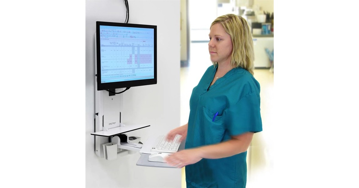 Ergotron StyleView Sitz-Steh-Vertical Lift, Halterung(weiß)