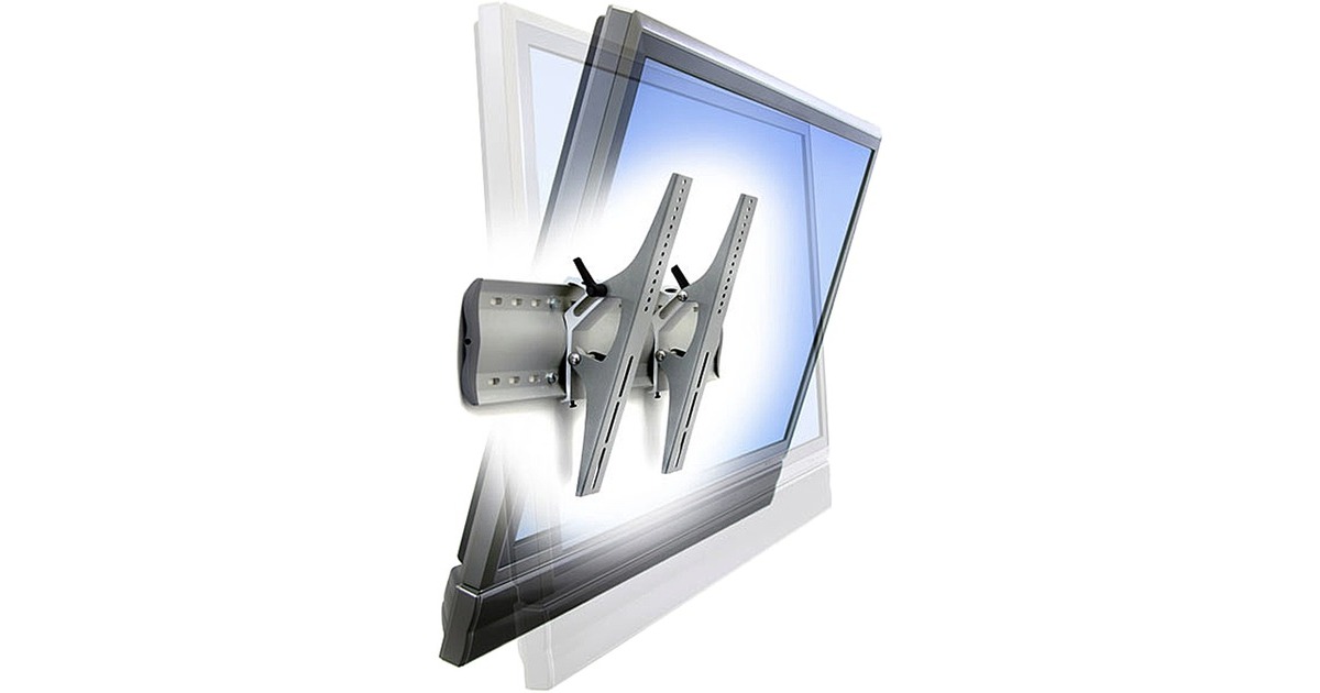 Ergotron Tilting Wallmount Medium Display, Wandhalterung(silber)