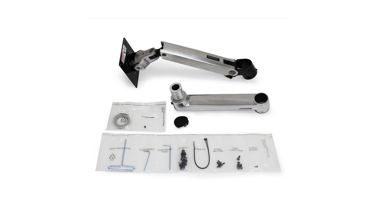 Ergotron Verlängerungs- und Ringsatz für LX Monitor Arm, Befestigung/Montage(silber)