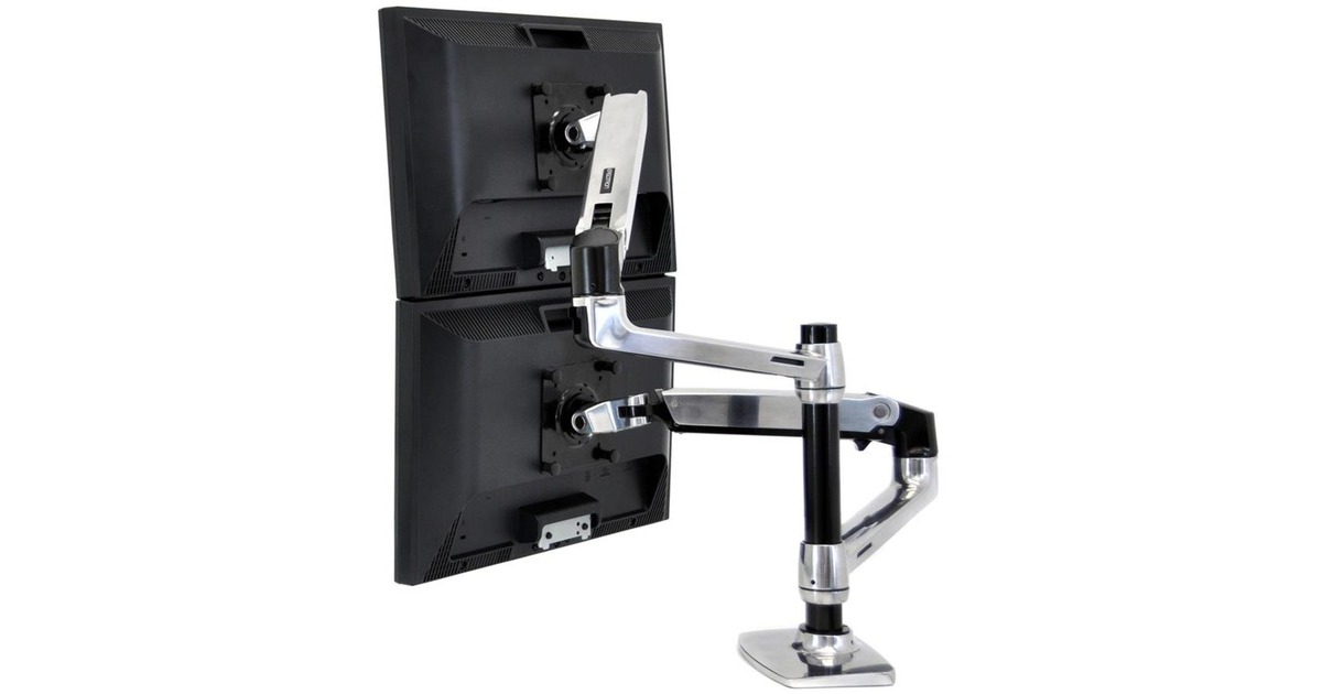 Ergotron Verlängerungs- und Ringsatz für LX Monitor Arm, Befestigung/Montage(silber)