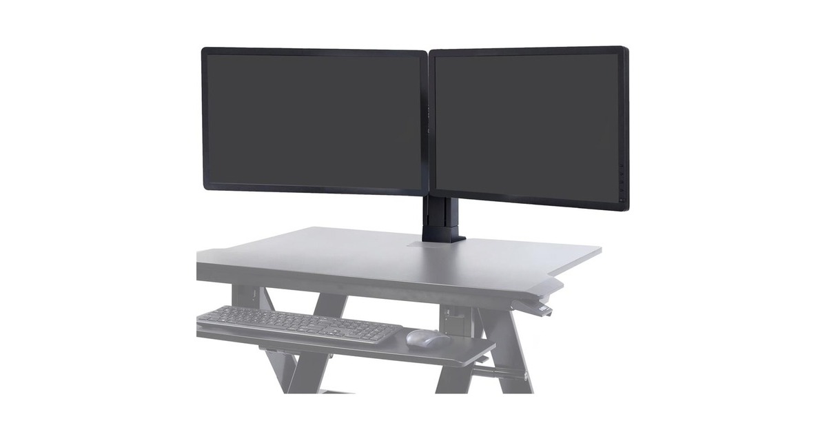 Ergotron WorkFit Dual-Monitor-Kit, Monitorhalterung(schwarz)
