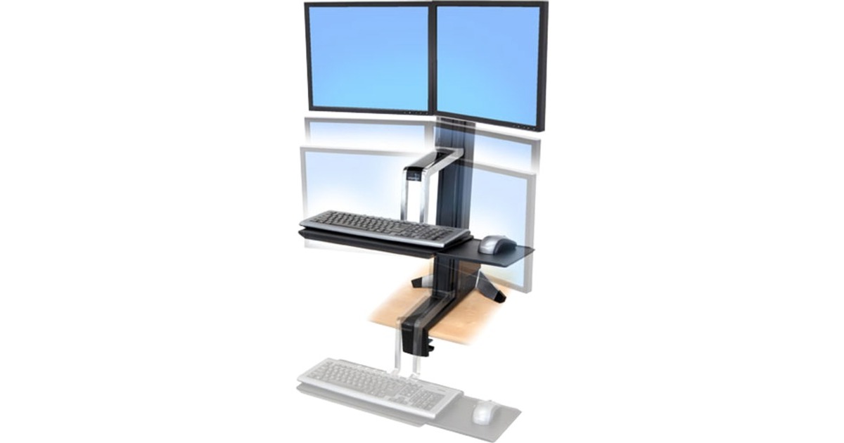 Ergotron WorkFit-S Dual, Monitorhalterung