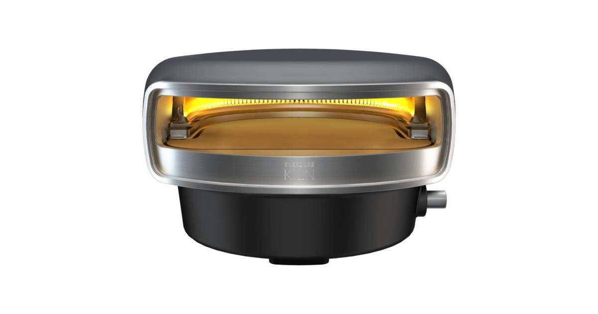 Everdure 1-Brenner Pizzaofen Kiln S graphite(dunkelgrau, 8,5 kW, für Pizzen bis ca. Ø 40cm)