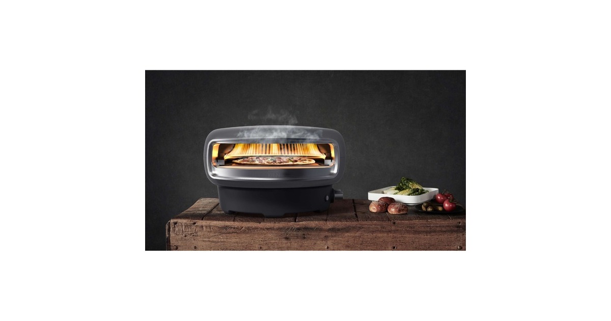 Everdure 1-Brenner Pizzaofen Kiln S graphite(dunkelgrau, 8,5 kW, für Pizzen bis ca. Ø 40cm)