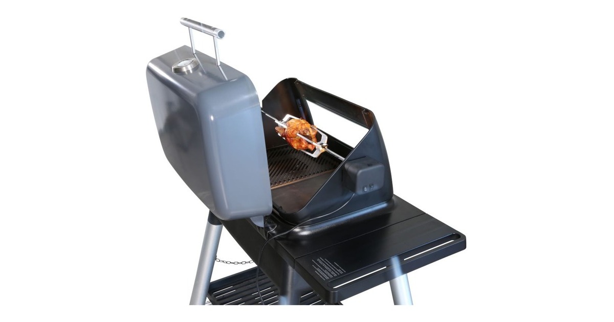 Everdure Rotisserie-Set für Gasgrill FURNACE, Grillspieß(schwarz, mit Innenbeleuchtung)