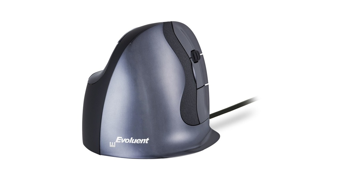 Evoluent VerticalMouse D, Maus(schwarz/silber, Small, RH)