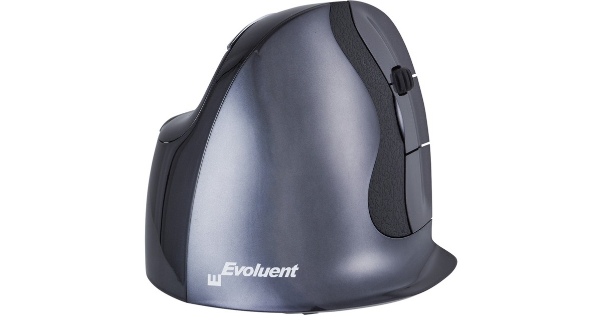 Evoluent VerticalMouse D, Maus(schwarz/silber, Medium, RH)