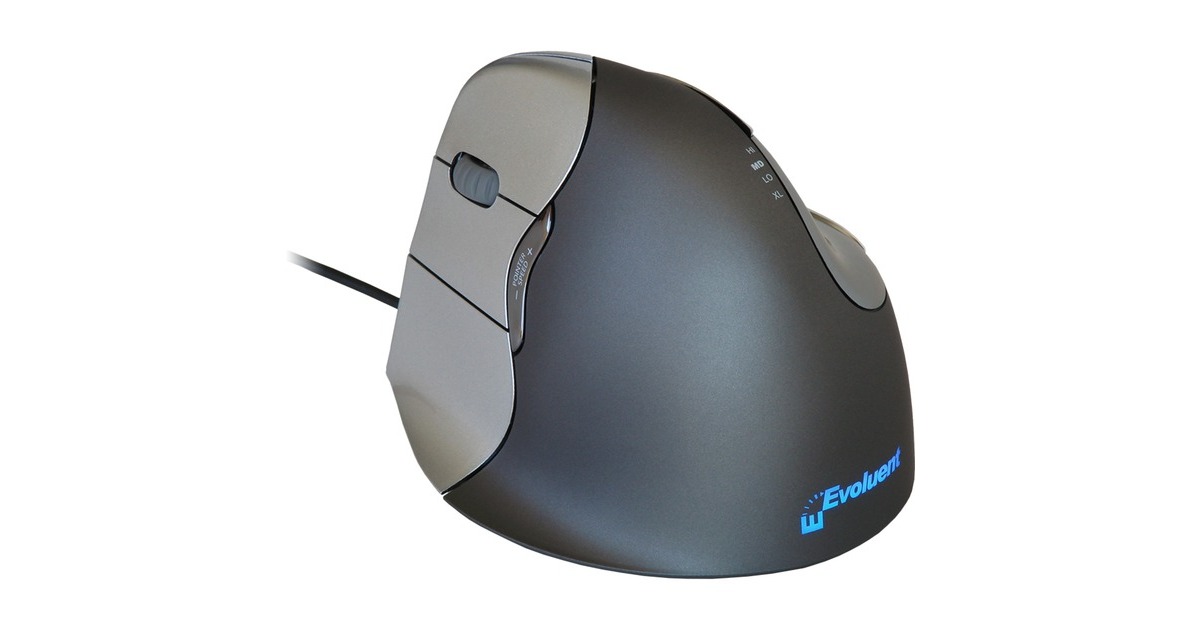 Evoluent Vertical Mouse 4 LH, Maus(schwarz/grau)