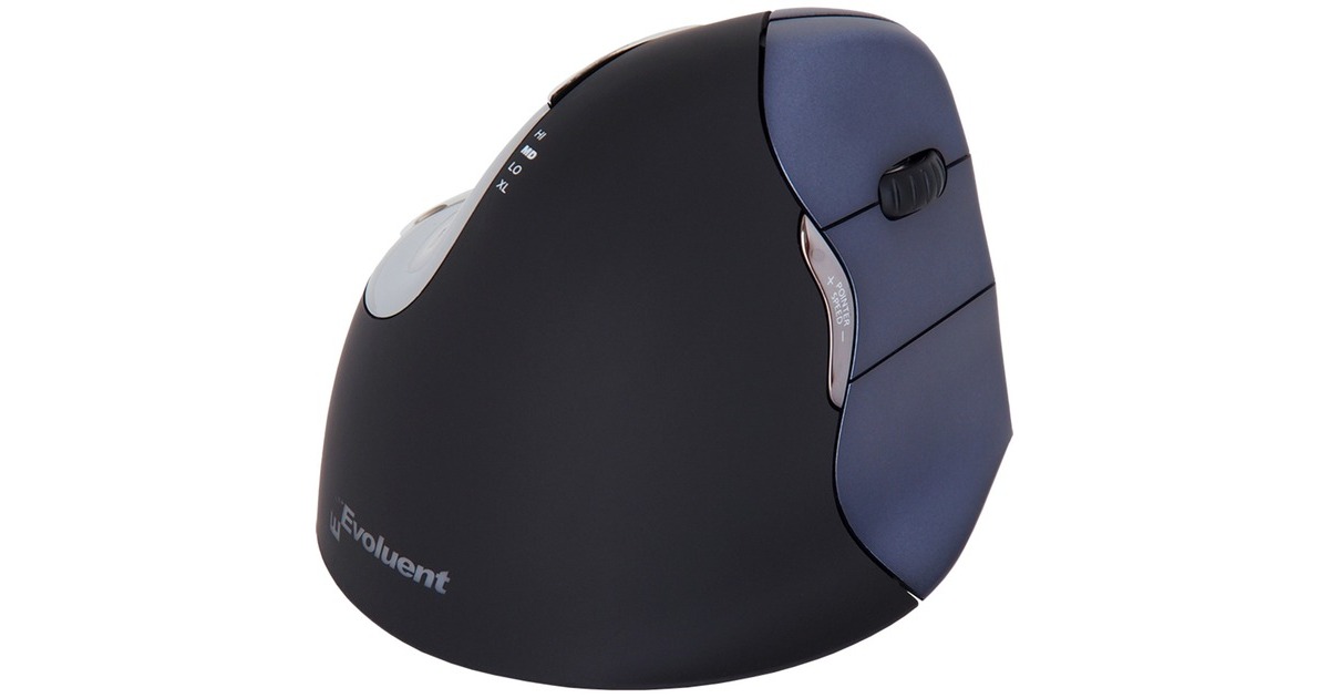 Evoluent Vertical Mouse 4 Wireless RH, Maus(schwarz/blau)