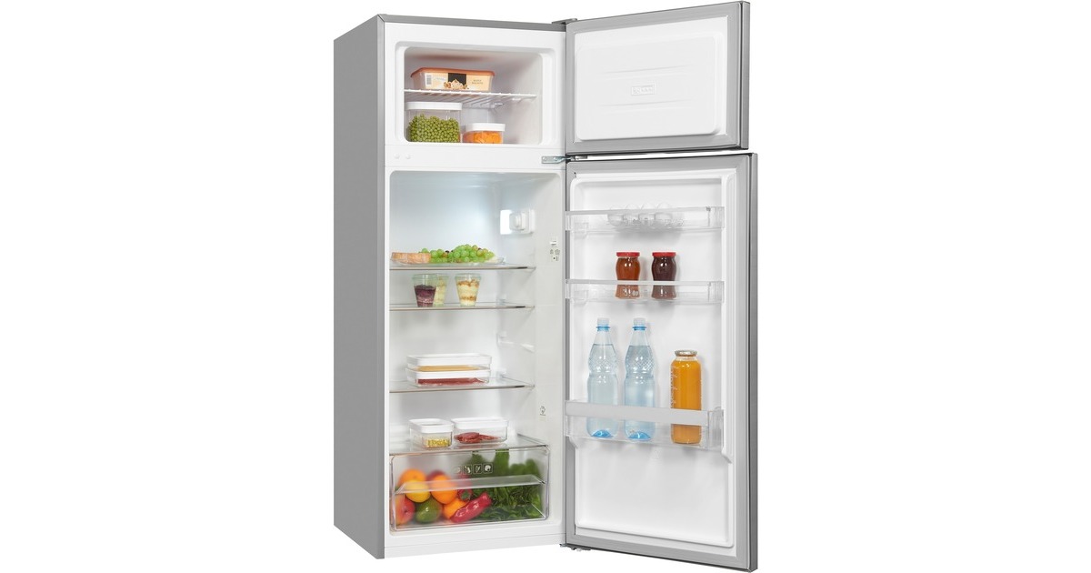 Exquisit KGC270-45-040E, Kühl-/Gefrierkombination(edelstahl)