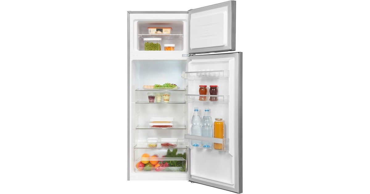 Exquisit KGC270-45-040E, Kühl-/Gefrierkombination(edelstahl)