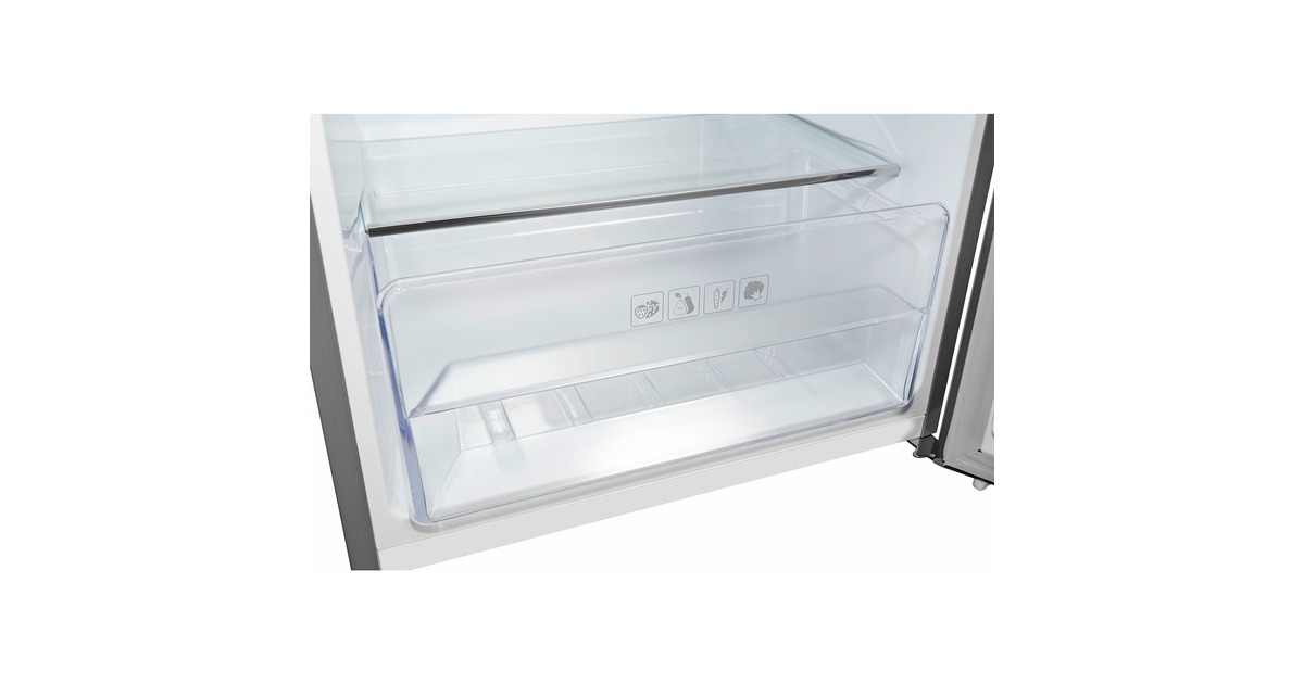 Exquisit KGC270-45-040E, Kühl-/Gefrierkombination(edelstahl)