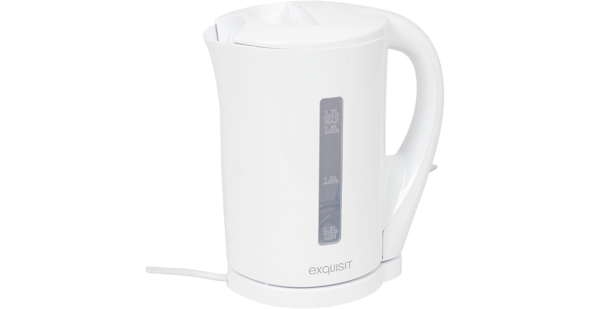 Exquisit WK3101, Wasserkocher(weiß, 1,7 Liter)