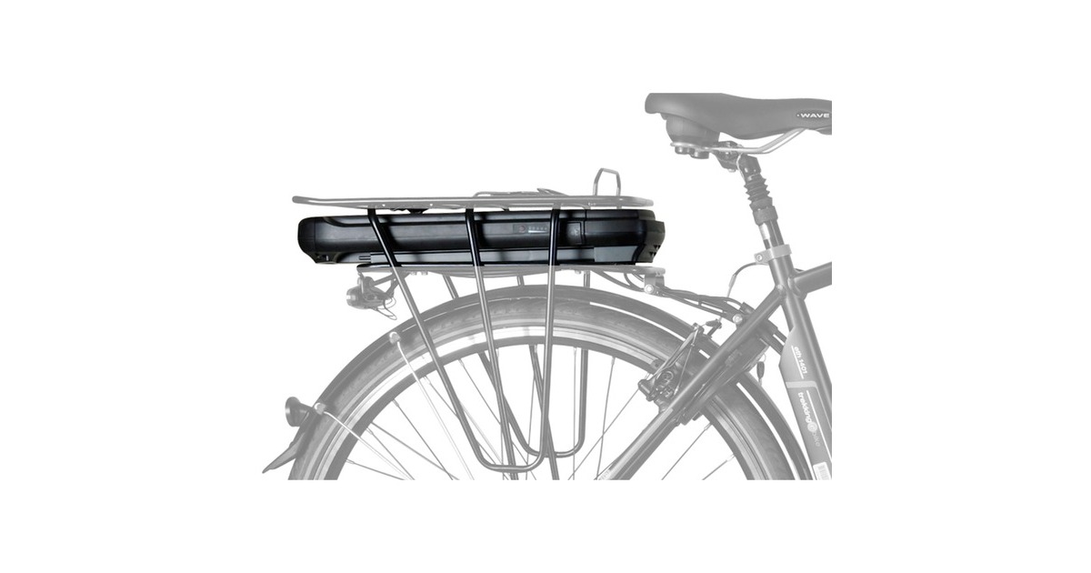 FISCHER Fahrrad Akku Gepäckträger SF 03 36V, 522Wh, 14,5Ah(schwarz, für E-Bike ECU / ER / CITA / ETD/ETH ab Baujahr 2015)