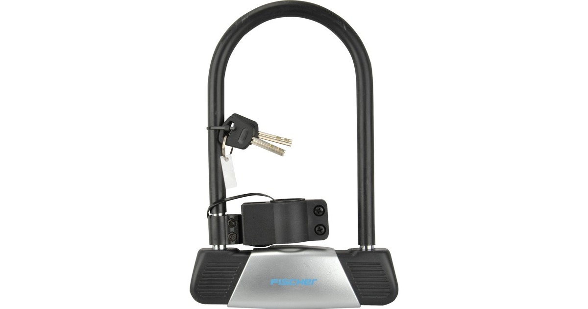 FISCHER Fahrrad Bügelschloss(schwarz, 19 cm, 12 mm)