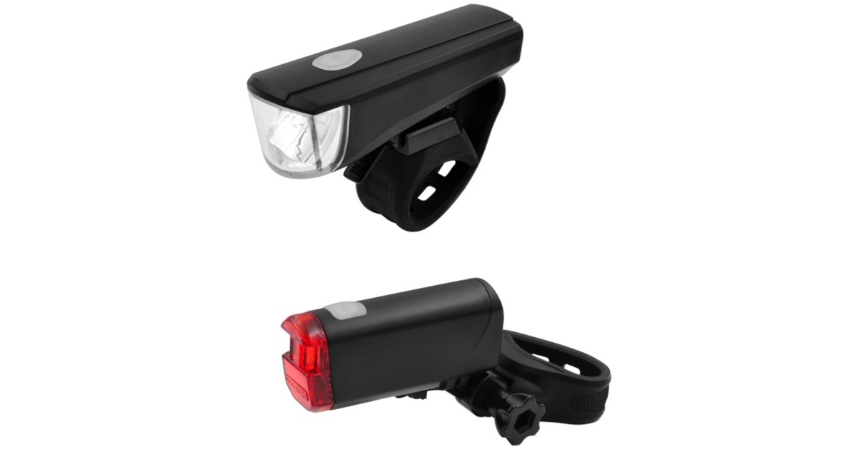 FISCHER Fahrrad Batterie LED-Beleuchtungsset 20 Lux, LED-Leuchte
