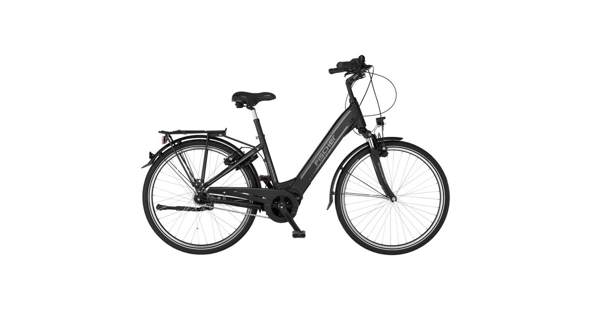 FISCHER Fahrrad CITA 4.1i, Pedelec(schwarz (matt), 44 cm Rahmen, 28")