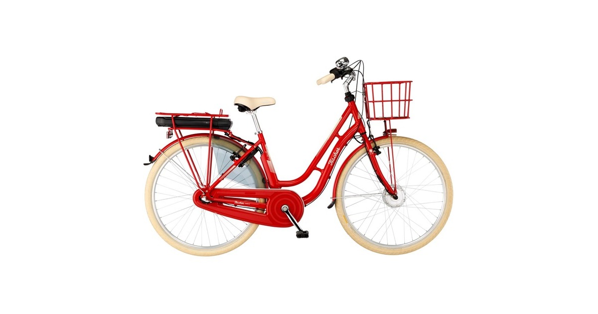 FISCHER Fahrrad CITA Retro 2.0, Pedelec(rot (glänzend), 28", 48 cm Rahmen) FISCHER Fahrrad CITA Retro 2.0, Pedelec(rot (glänzend), 28", 48 cm Rahmen)