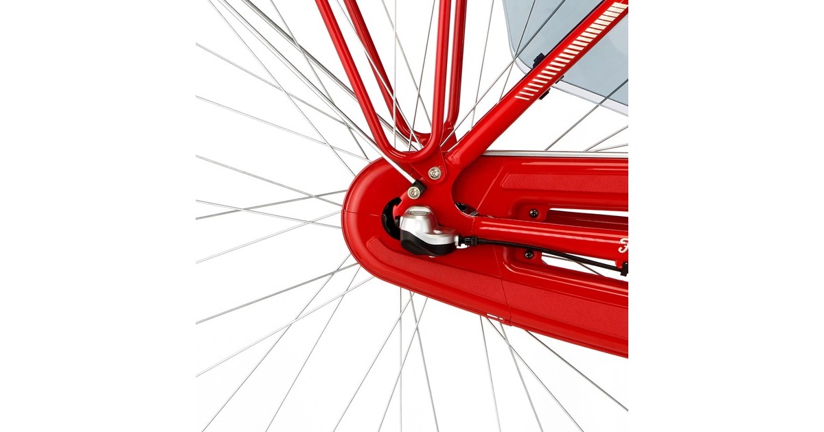 FISCHER Fahrrad CITA Retro 2.0, Pedelec(rot (glänzend), 28