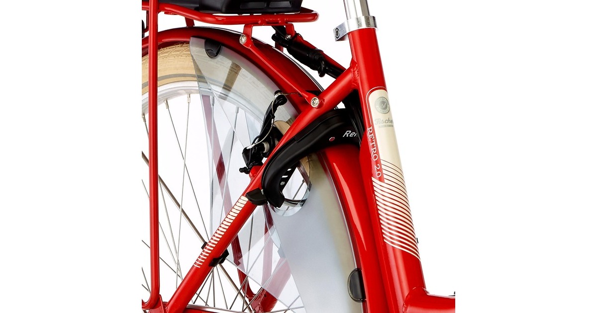FISCHER Fahrrad CITA Retro 2.0, Pedelec(rot (glänzend), 28