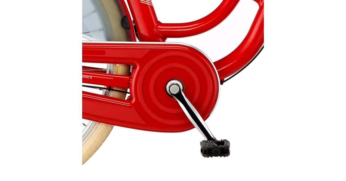 FISCHER Fahrrad CITA Retro 2.0, Pedelec(rot (glänzend), 28